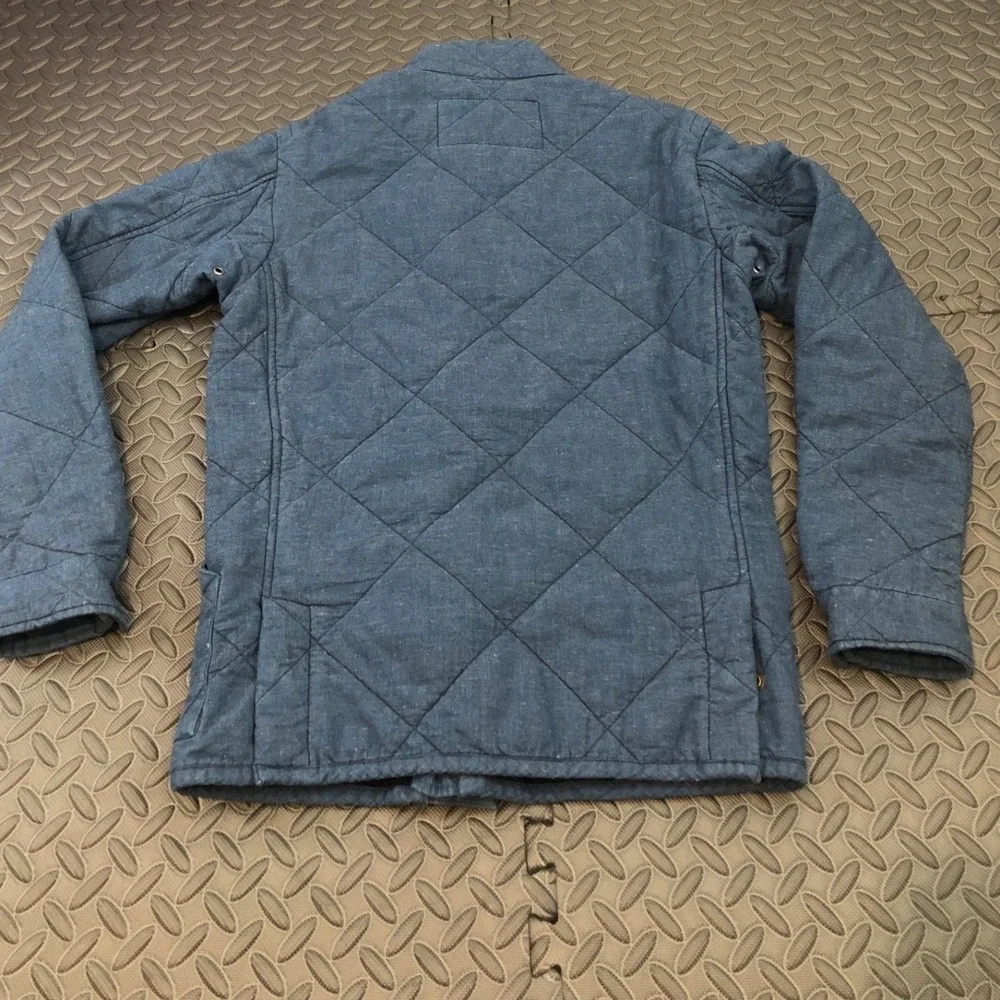 J.Crew Sussex Quilted Jacket Mens XS Blue B0596 Thermore Insulated Utility